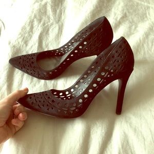 Black Cutout Pumps